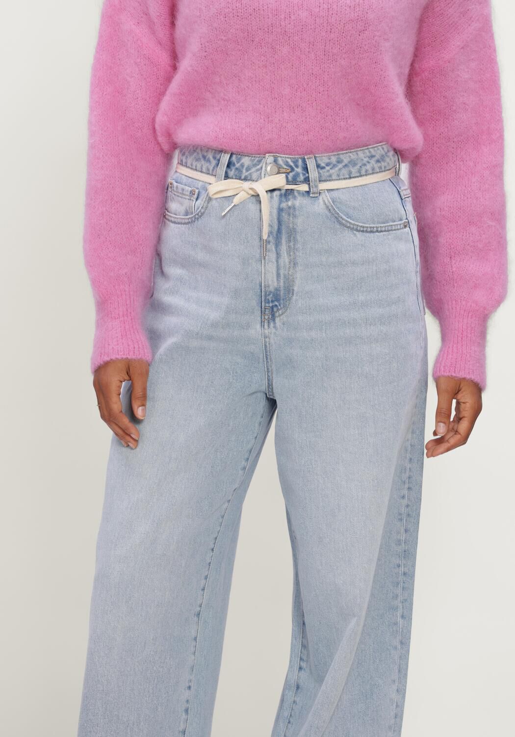 Hellblau CATWALK JUNKIE Weite Hose BAGGY FIT JEANS - large
