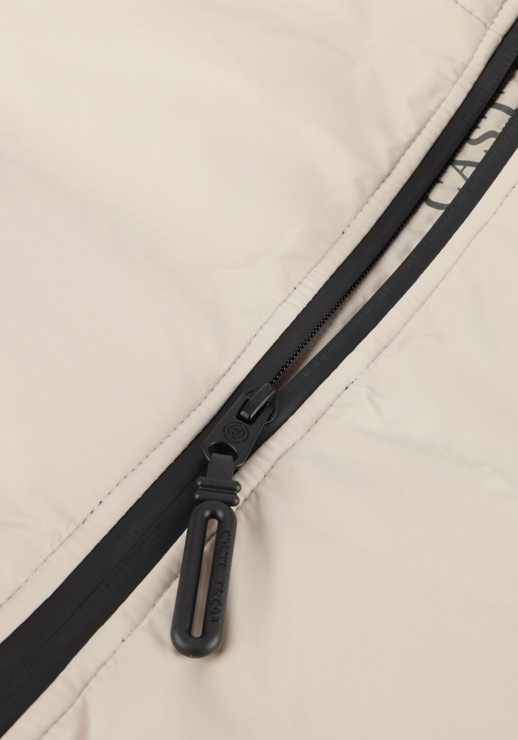 Beige CAST IRON Wattierte Jack HOODED JACKET DEWSTER SPEEDGUARD - large