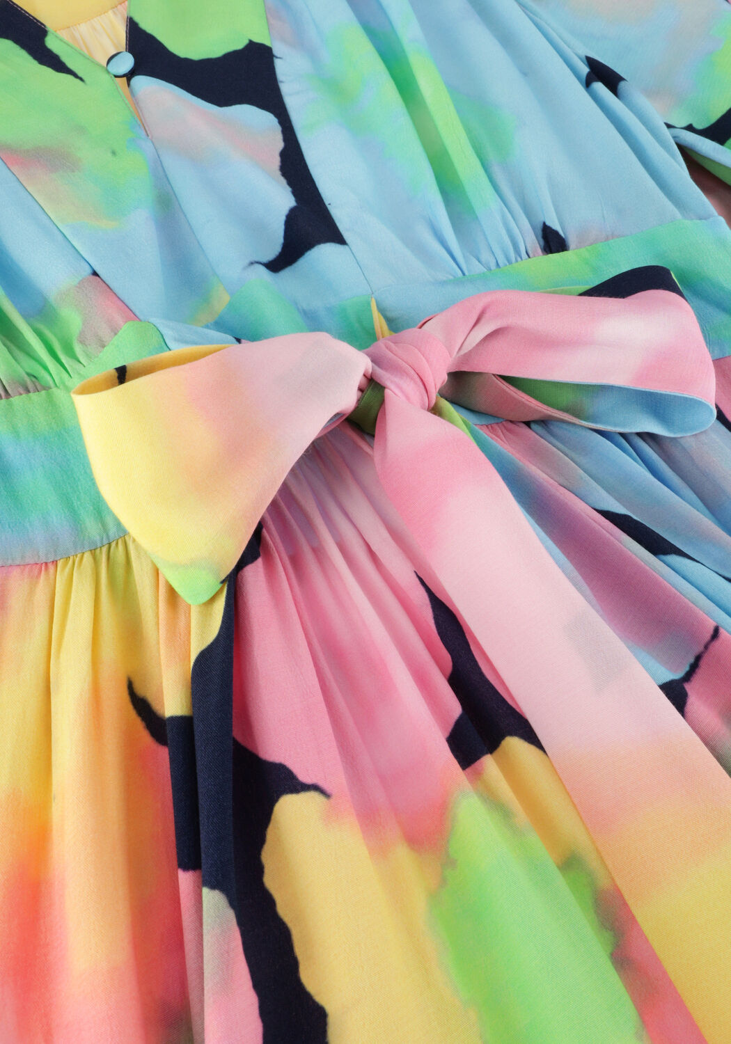 Mehrfarbige/Bunte POM AMSTERDAM Midikleid CHERRY BLOSSOM DRESS - large