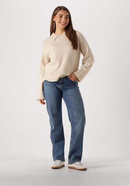 Beige Y.A.S. Pullover YASNERIS LS KNIT PULLOVER - large