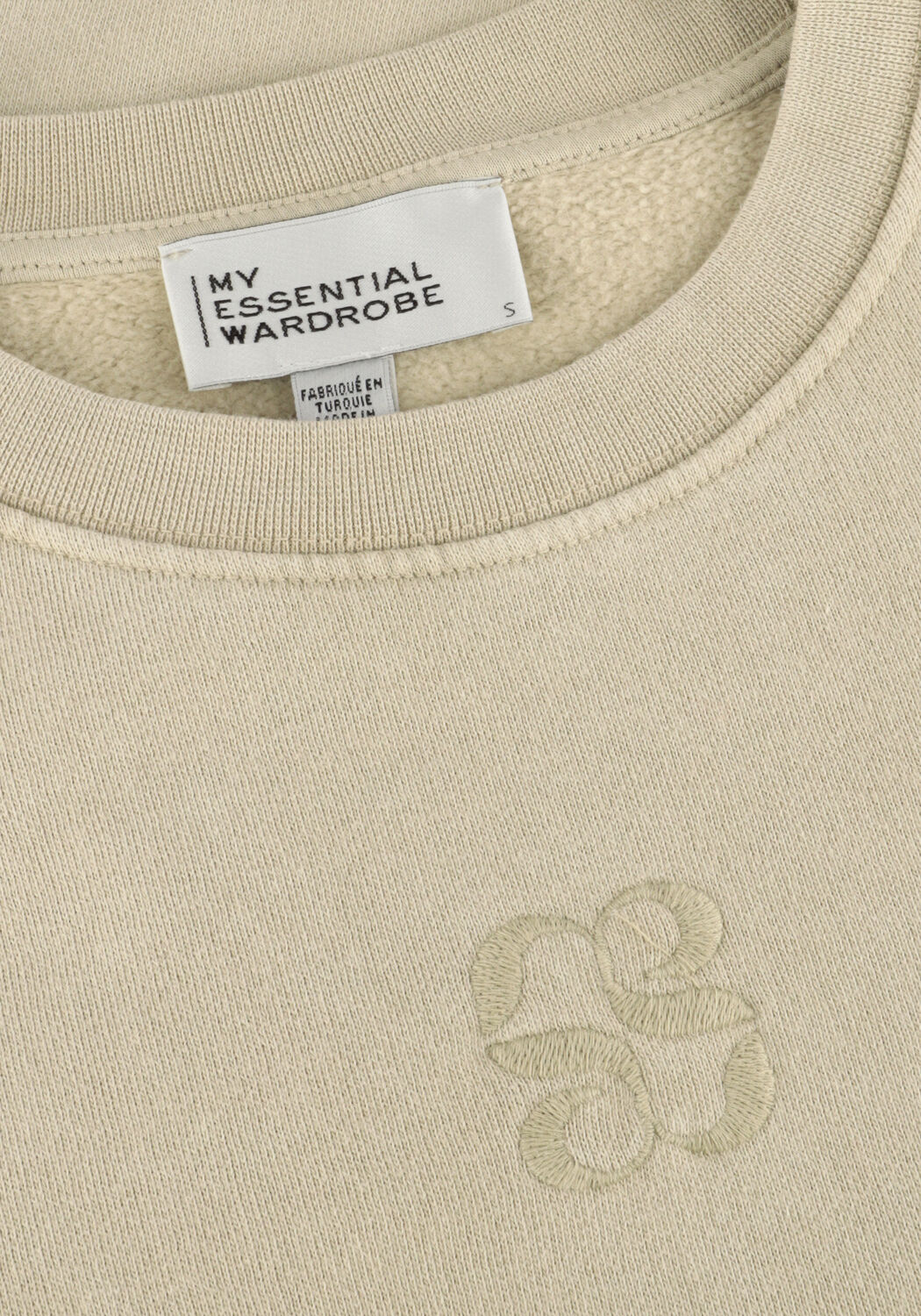 Beige MY ESSENTIAL WARDROBE Pullover DIEGOMW LOGO EMB. SWEAT - large