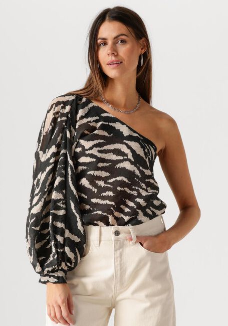 Schwarze BY-BAR Blusen BELLA ZEBRA BLOUSE - large