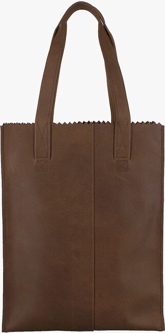 Braune MYOMY Handtasche MY PAPER BAG LONG HANDLE ZIP - large
