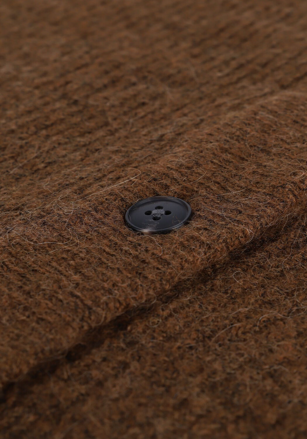 Braune SELECTED WOMEN Strickjacke SLFLULU LS KNIT SHORT CARDIGAN - large