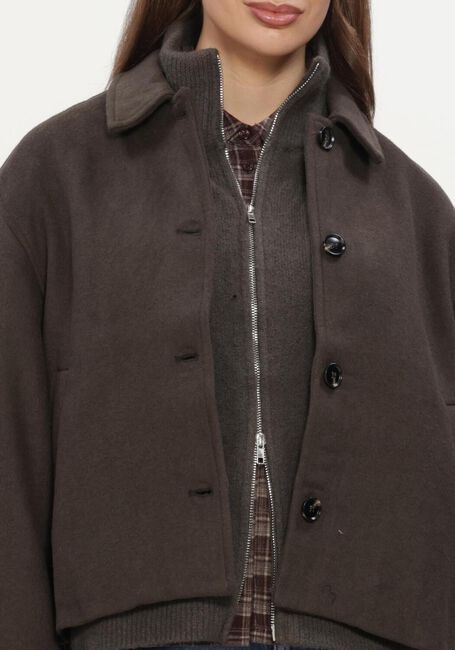 Braune NEO NOIR Jack HAMRA WOOL JACKET - large