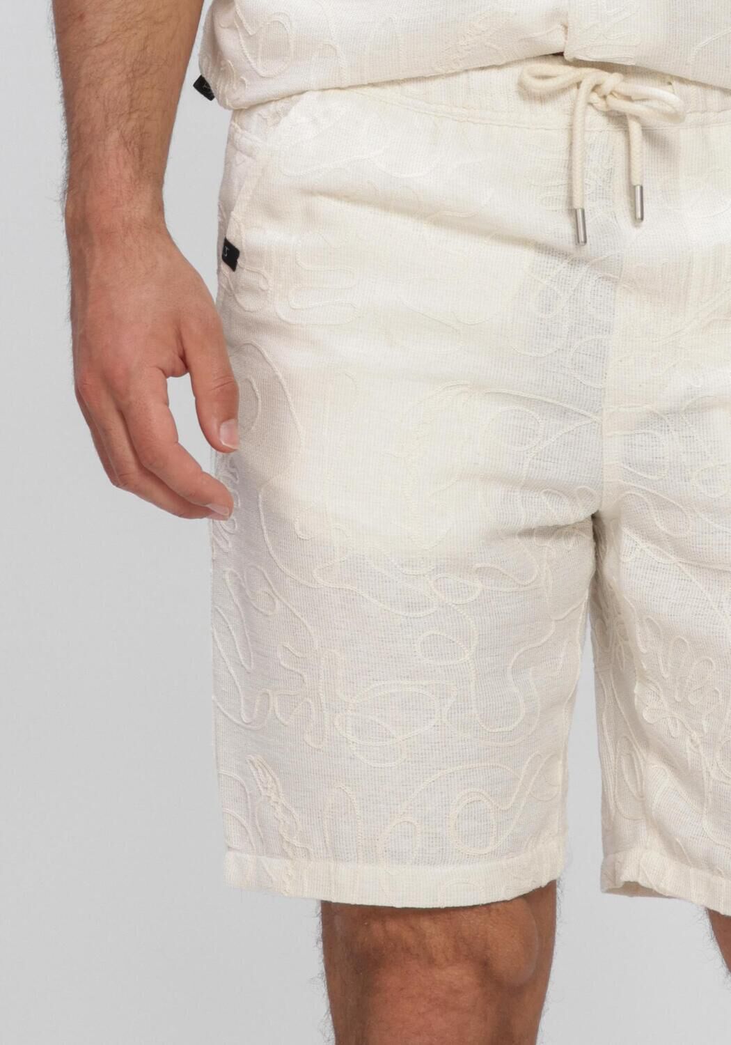 Wei&szlig;e BUTCHER OF BLUE Kurze Hose ALEX EMBRO SHORT - large