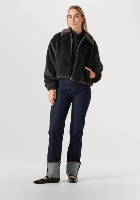 Dunkelgrau WITHBLACK Fake-Fur-Jack WBLNOHR FAUX FUR JACKET - large