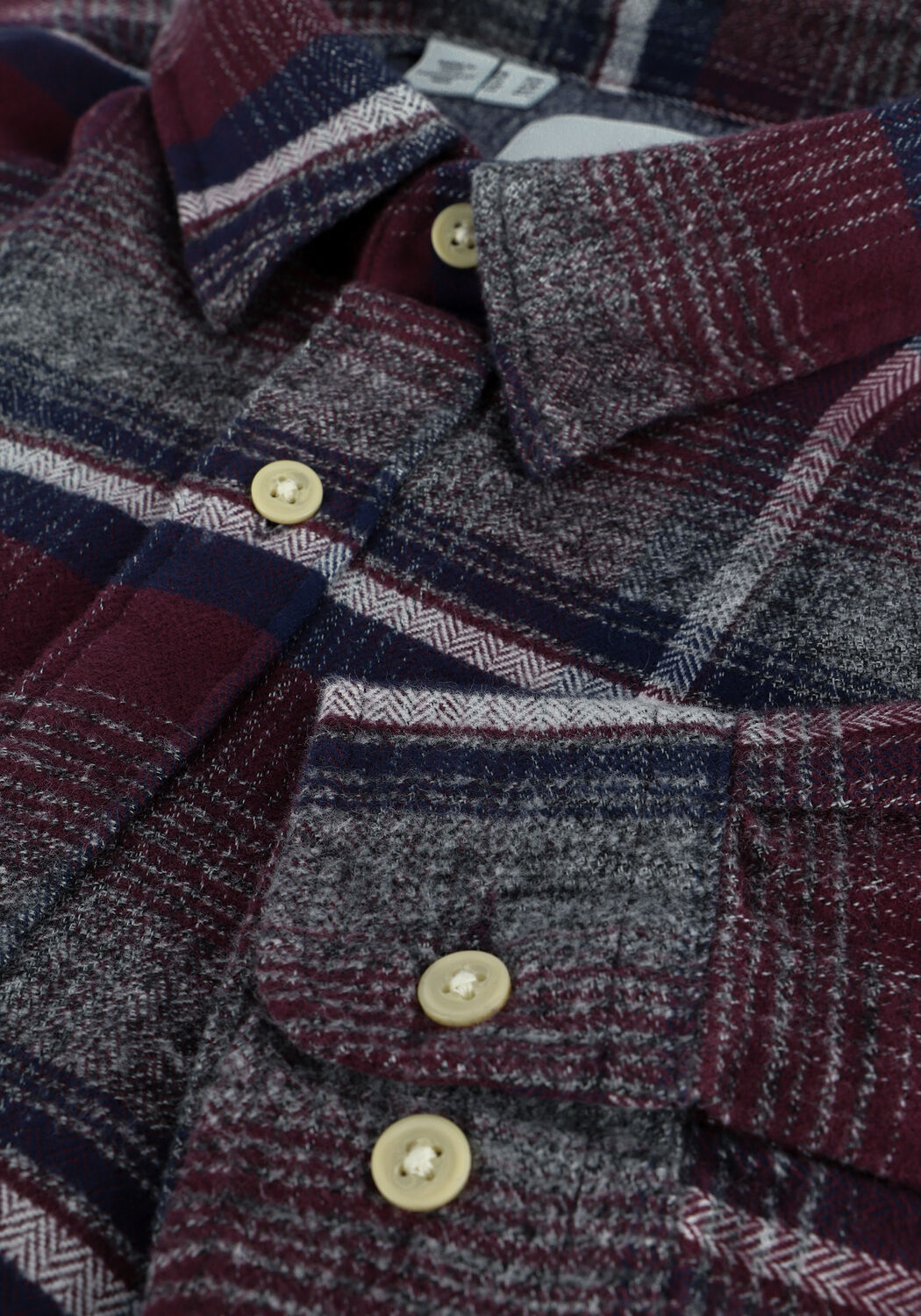 Bordeaux SELECTED MEN Casual-Oberhemd SLHREGTRADE SHIRT LS MIX W - large