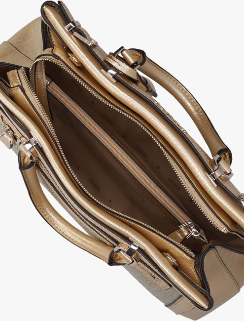 Goldfarbene GUESS Handtasche SESTRI LUXURY SATCHEL - large