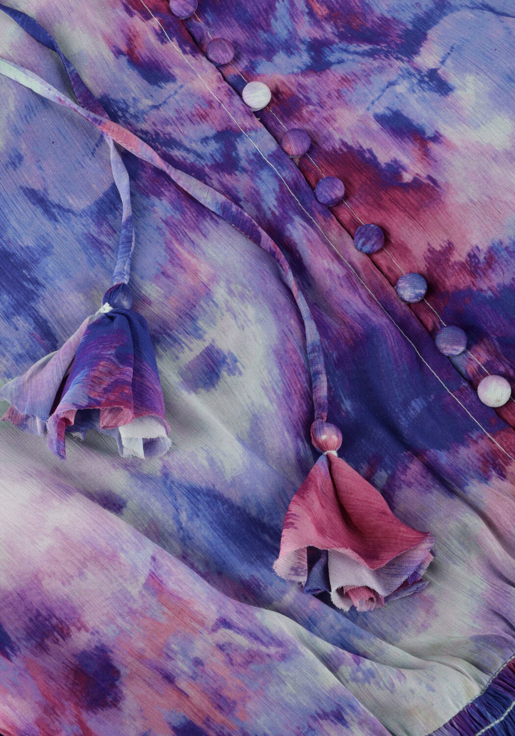 Lila JANICE Maxikleid WALTER PRINT - large