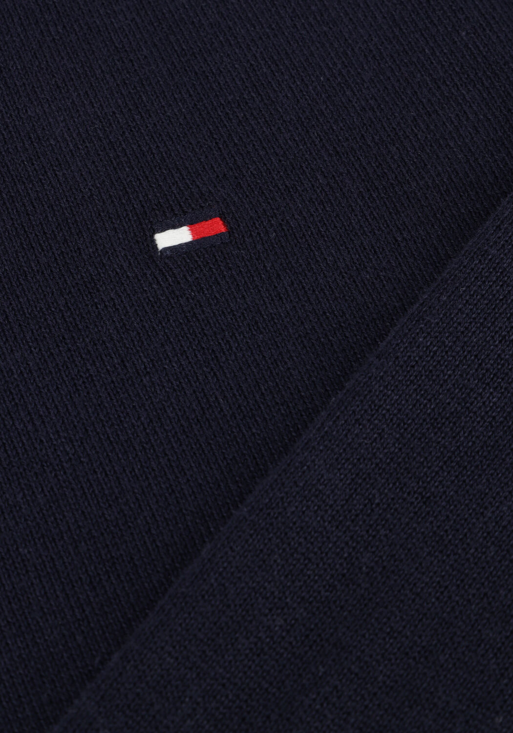 Dunkelblau TOMMY HILFIGER Pullover ESSENTIAL COTTON ZIP MOCK - large