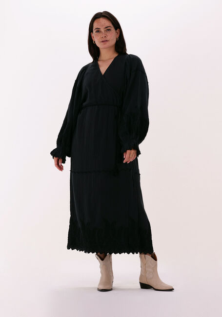 Graue SISSEL EDELBO Midikleid TAMMY COTTON DRESS - large