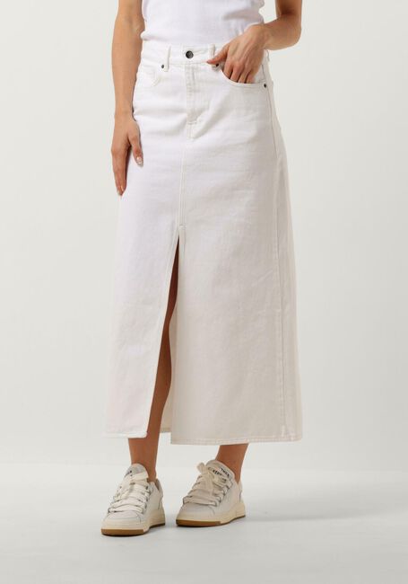 Weiße CO'COUTURE Midirock VIKA SLIT DENIM SKIRT - large