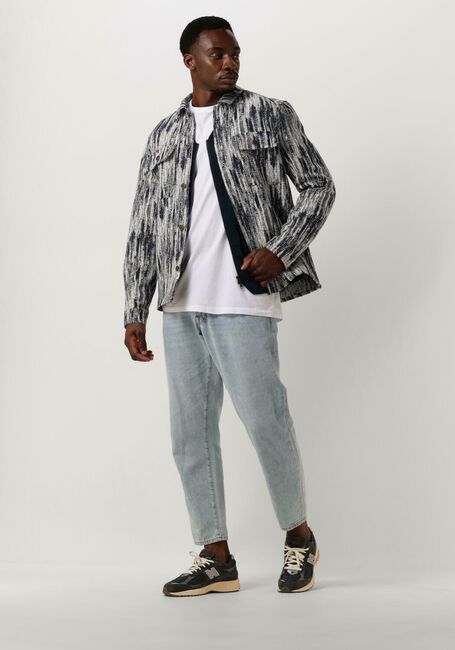 Dunkelblau ANERKJENDT Overshirt AKOSCAR JACQUARD OVERSHIRT - large