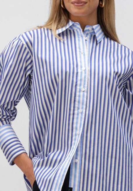 Blaue HAUTE L'AMITI&Eacute; Blusen LARK MIX STRIPE SHIRT - large