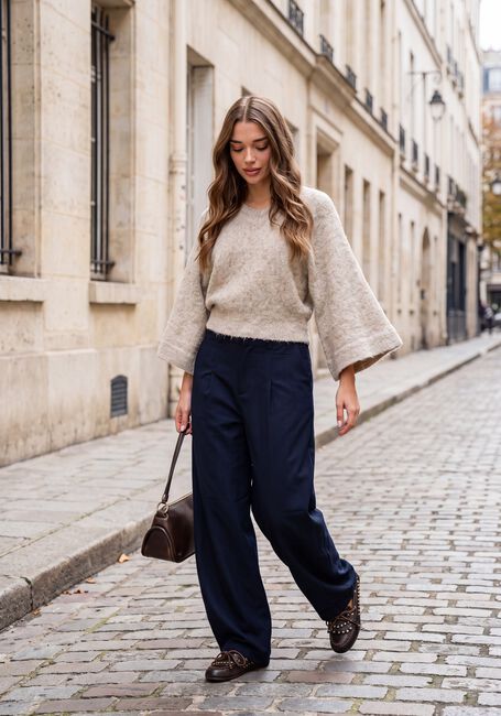 Sand AIMEE THE LABEL Pullover & Cardigans CLIPPOW6 KNITTED SWEATER - large