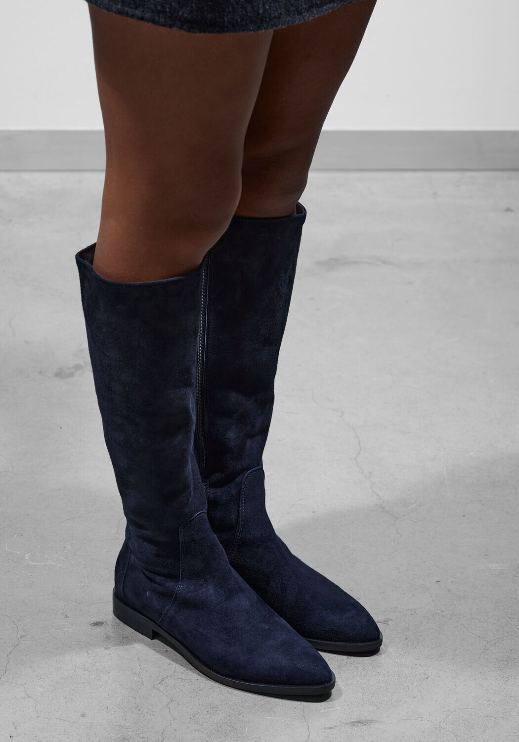 Blaue STEFANO LAURAN Hohe Stiefel S3304 - medium