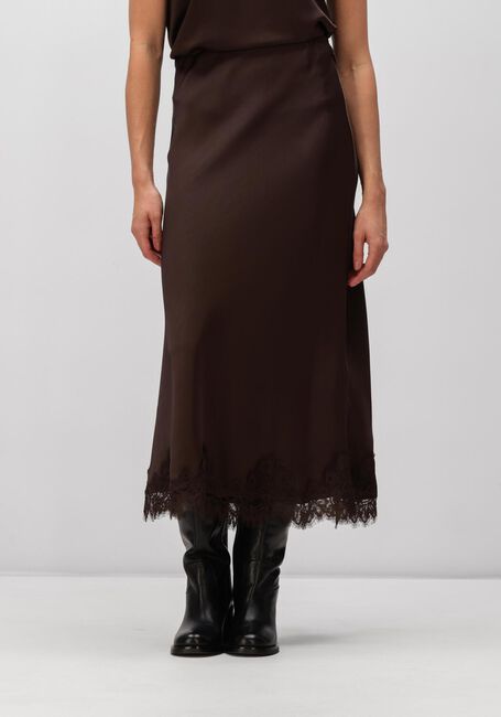 Braune OBJECT R&ouml;cke OBJNALINE MW LONG LACE SKIRT - large