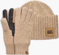 Camelfarbene UGG Handschuhe KNIT BEANIE AND GLOVE SET - medium