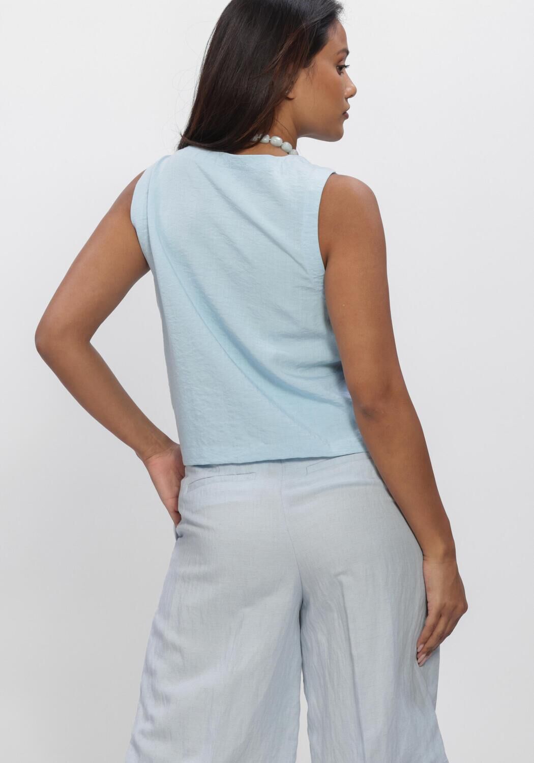 Blaue MSCH COPENHAGEN Blusen MSCHDARIA SL SHIRT - large