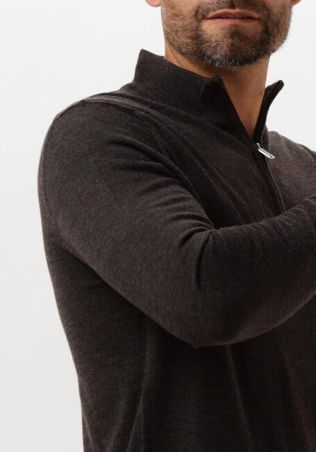 Braune PROFUOMO Pullover PULLOVER HALF ZIP - large