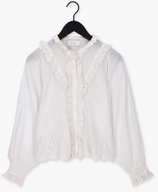 Weiße NEO NOIR Bluse NUSAN EMBROIDERY BLOUSE - large