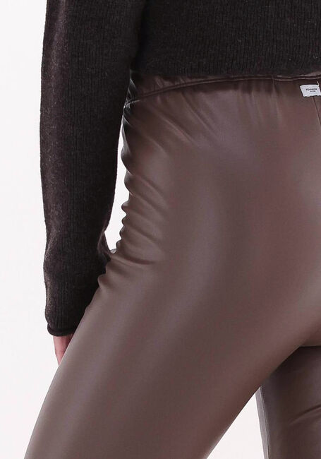 Braune PENN & INK Legging TROUSERS LEATHERLOOK - large