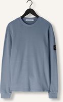Blaue CALVIN KLEIN Pullover WASHED BADGE WAFFLE Blaue CALVIN KLEIN Pullover WASHED BADGE WAFFLE - medium