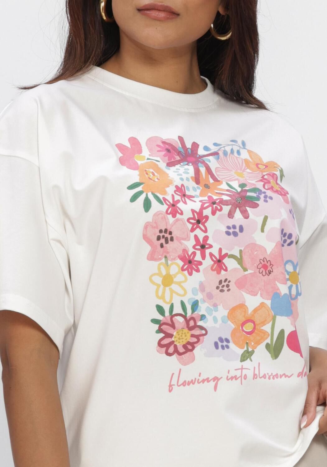 Ecru YDENCE T-shirt T-SHIRT BLOSSOM DAYS - large