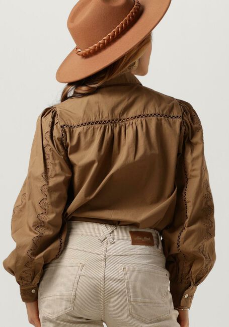 Camelfarbene Y.A.S. Blusen YASKENORA LS SHIRT - large