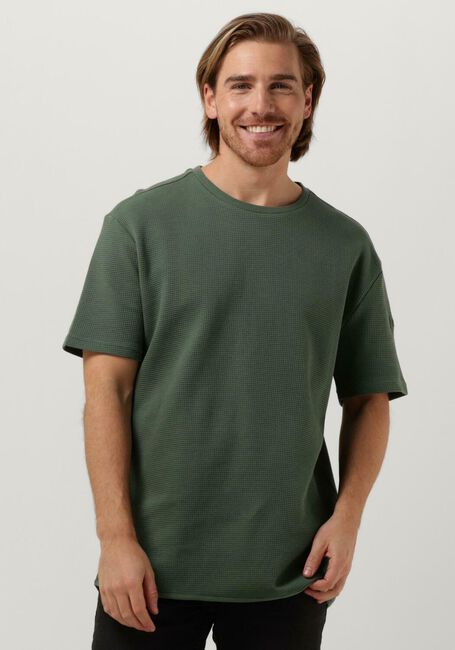 Olive PUREWHITE T-shirt TSHIRT WITH WAFFLE STRUCTURE - large