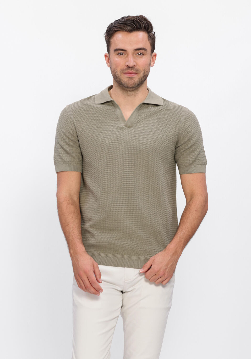 Gr&uuml;ne DSTREZZED Polo-Shirt KOSTAS POLO - large
