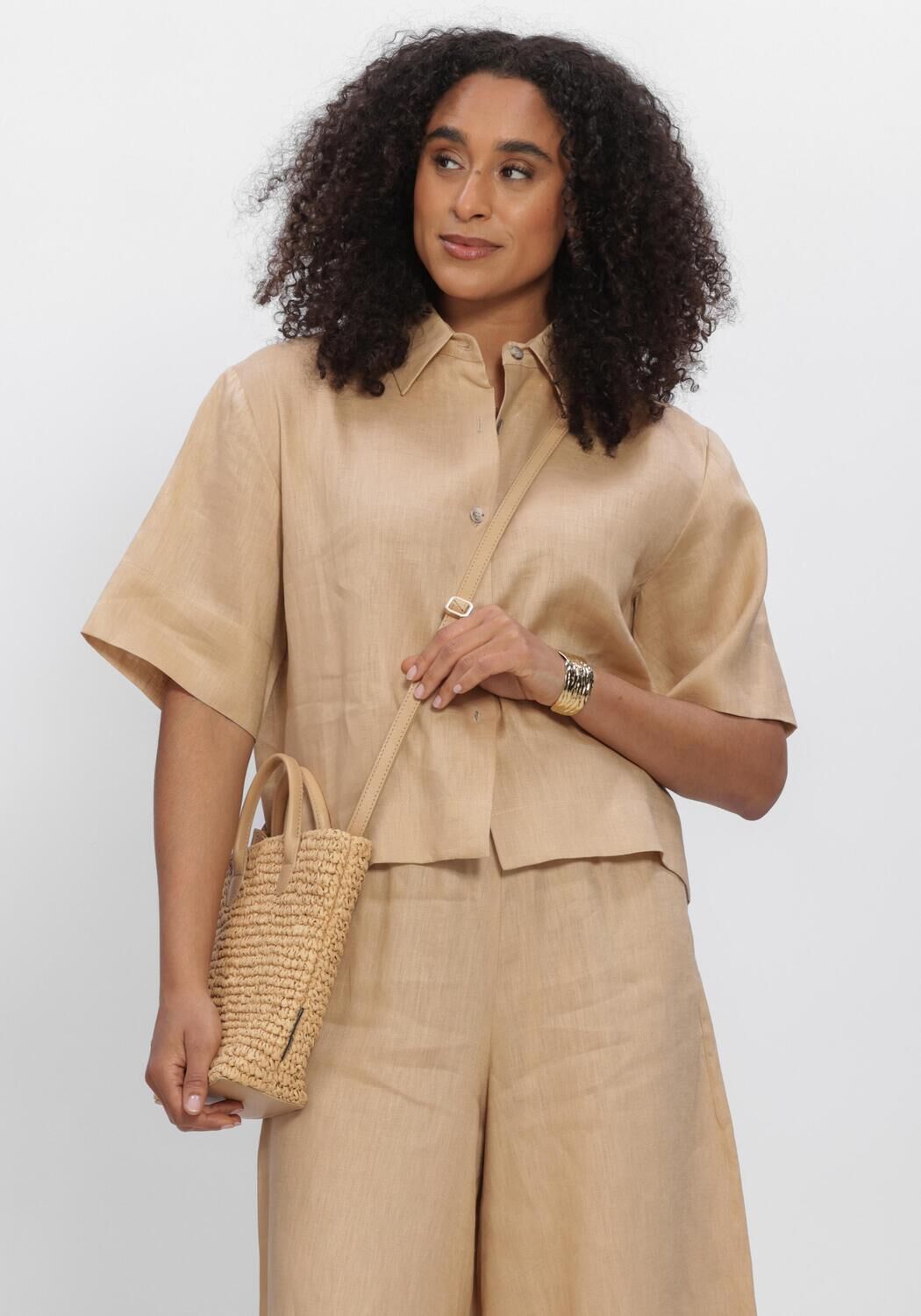 Beige GREEK ARCHAIC KORI Blusen S26K-1005032 - large