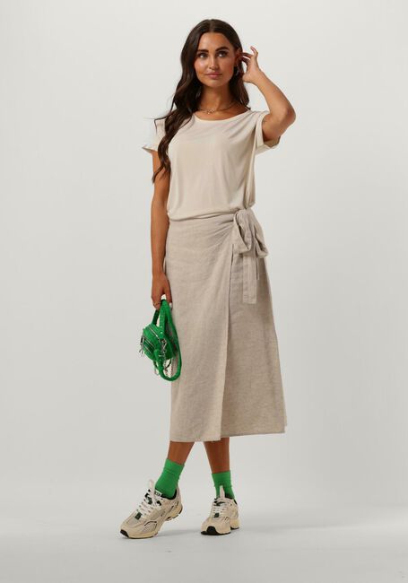 Sand MSCH COPENHAGEN Midirock MSCHGINIA WRAP SKIRT - large