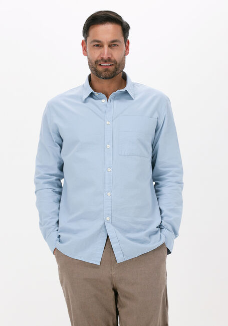 Blaue SELECTED HOMME Casual-Oberhemd SLHREGAXEL SHIRT LS SEERSUCKER - large