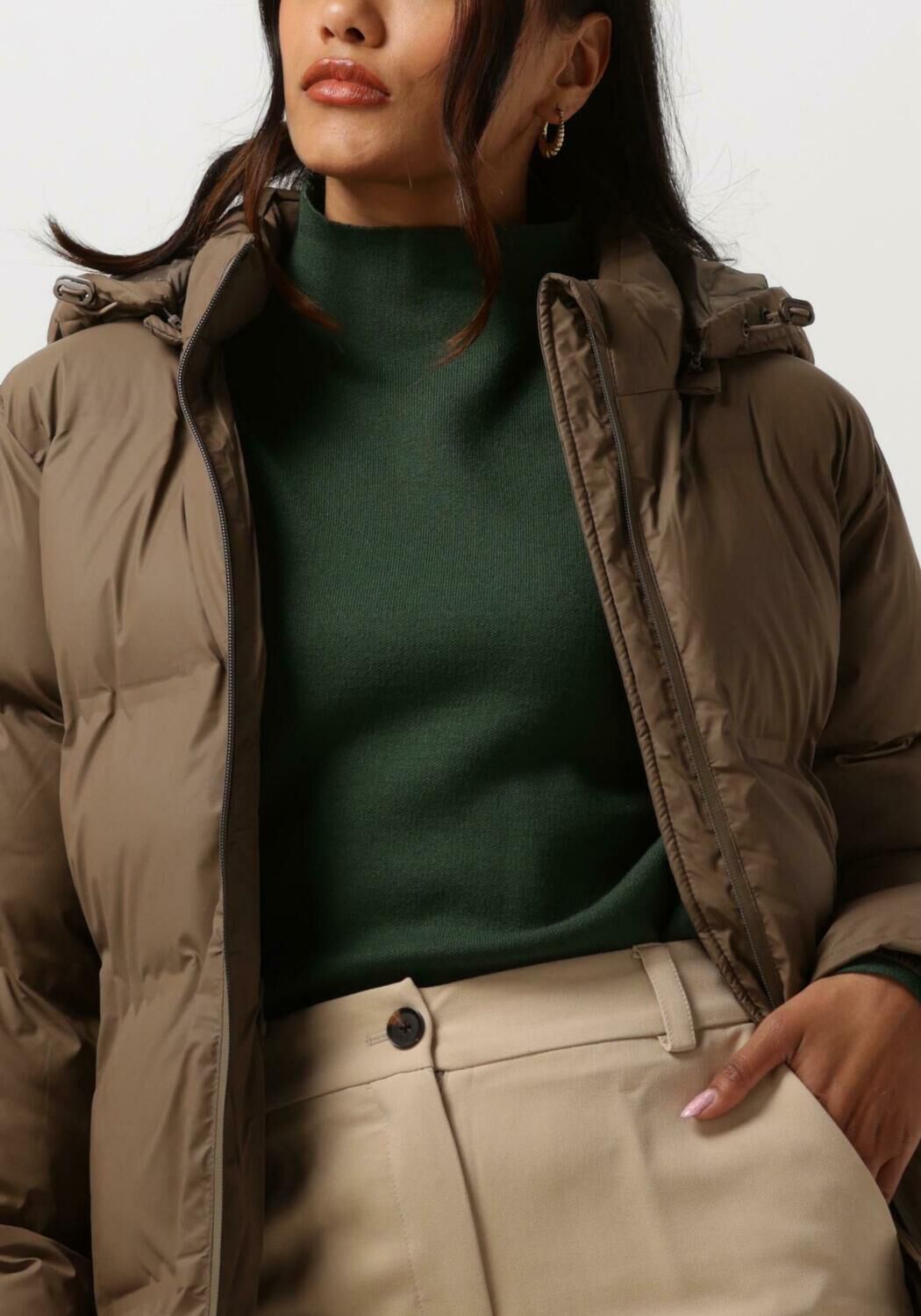 Taupe NEO NOIR Wattierte Jack VIVIANA C PUFFER JACKET | Omoda