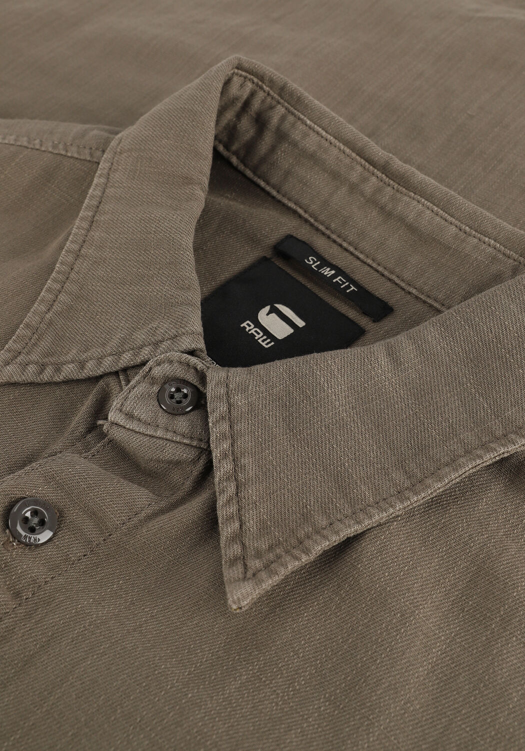 Braune G-STAR RAW Casual-Oberhemd MARINE SLIM SHIRT L/S - large