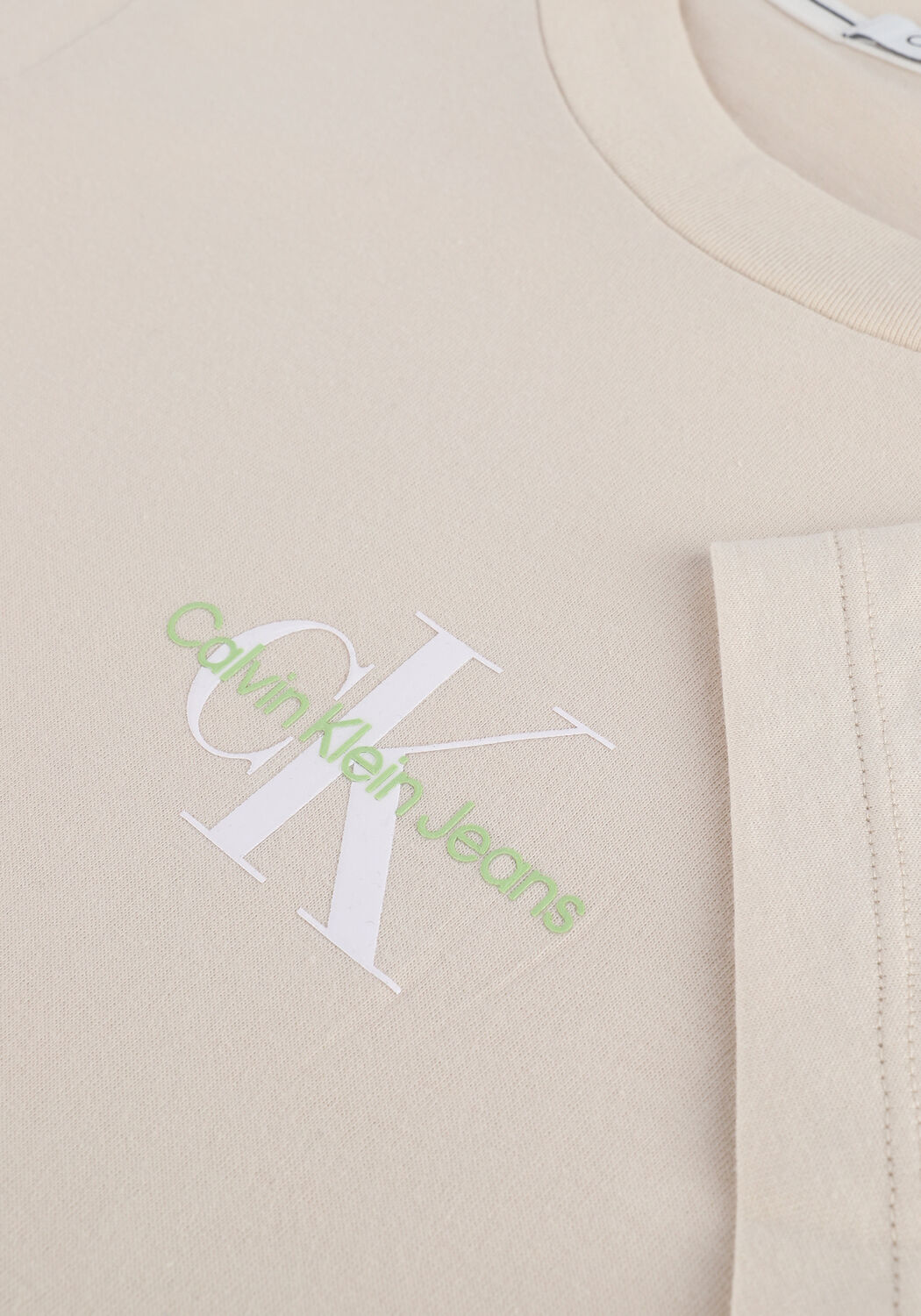 Nicht-gerade weiss CALVIN KLEIN T-shirt MONOGRAM SLIM TEE - large