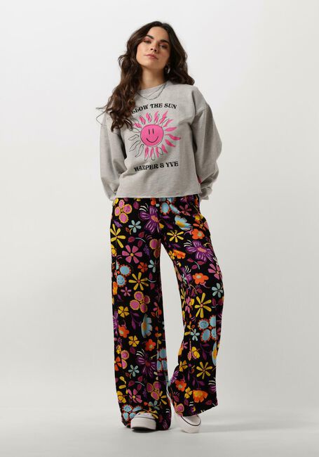 Graue HARPER & YVE Sweatshirt SMILEY-SW - large