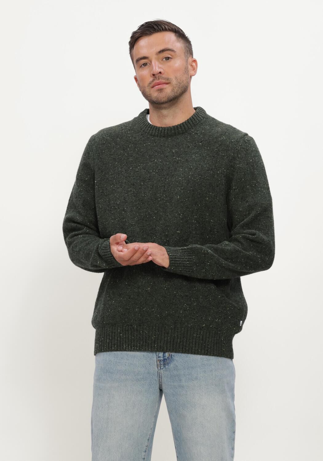 Dunkelgr&uuml;n JC RAGS Pullover CREW-NECK SWEATER BUD - large