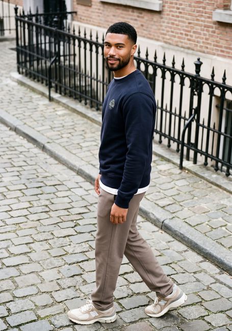 Dunkelblau PURE PATH Sweatshirt ROOTED TREE - large