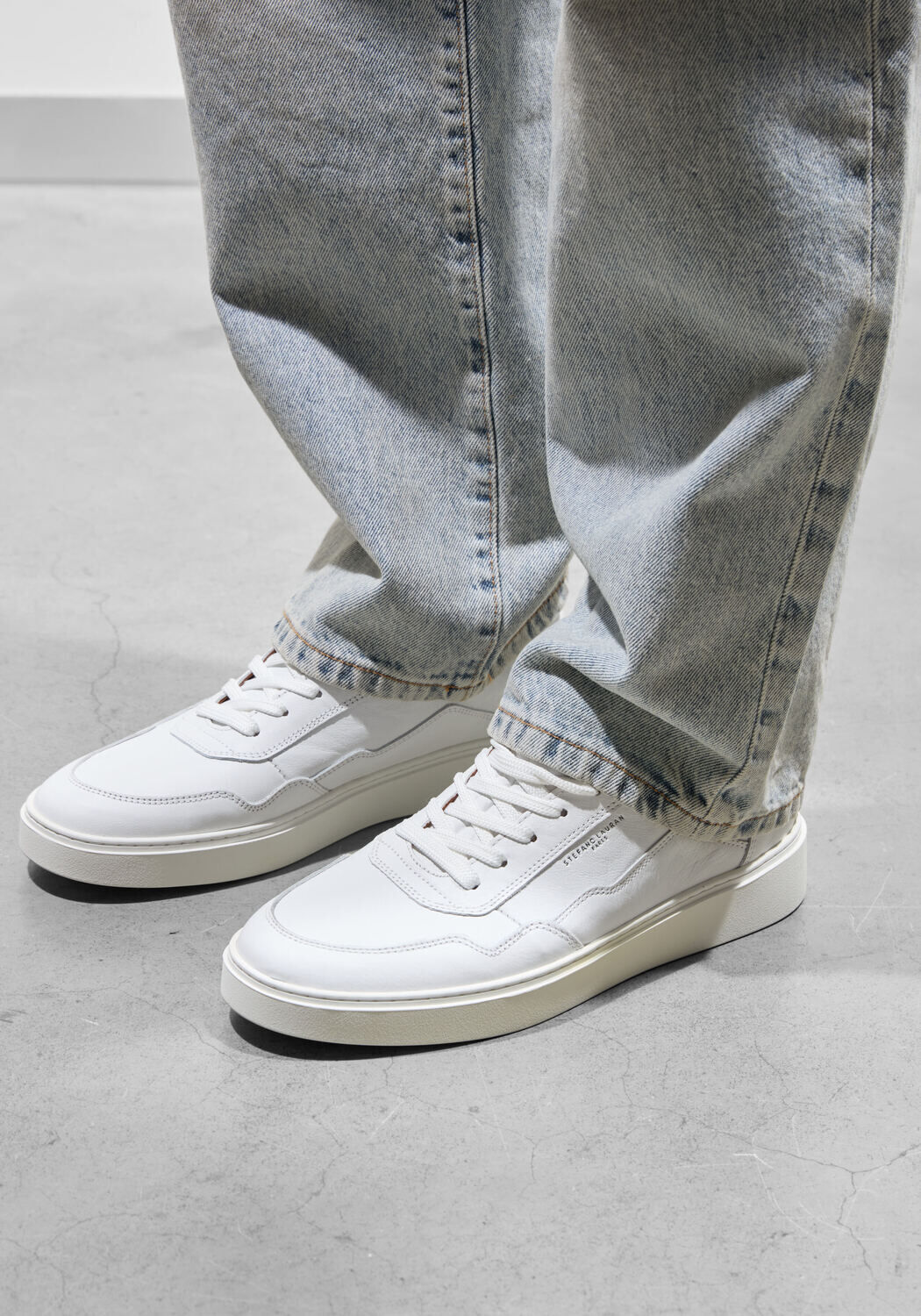 Wei&szlig;e STEFANO LAURAN Sneaker Low LJ2501 - medium