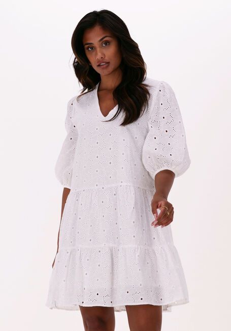 Weiße YDENCE Minikleid DRESS ROOS - large