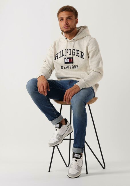 Hellgrau TOMMY HILFIGER Pullover MODERN VARSITY HOODY - large