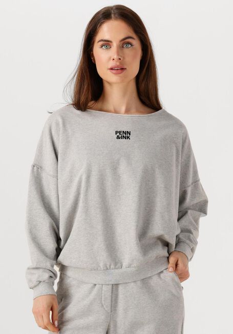Graue PENN & INK Pullover SWEATER W25F1703 - large