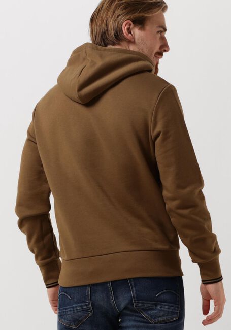 Camelfarbene FRED PERRY Pullover & Cardigans TIPPED HOODED SWEATSHIRT - large