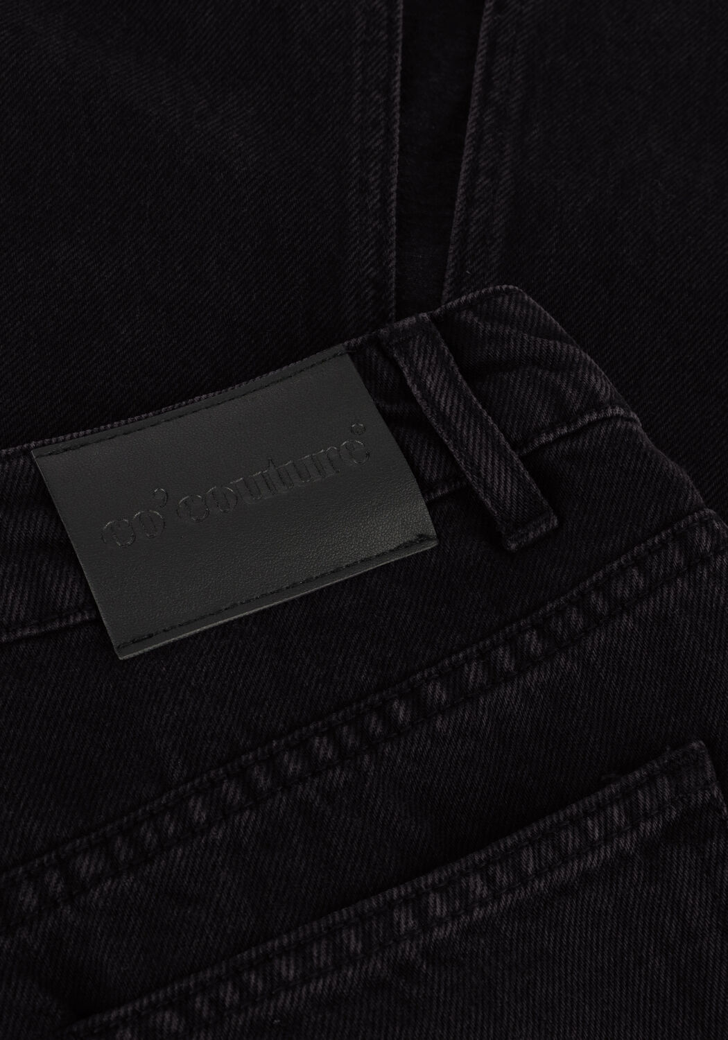 Schwarze CO'COUTURE Midirock VIKA SLIT DEMIN SKIRT - large