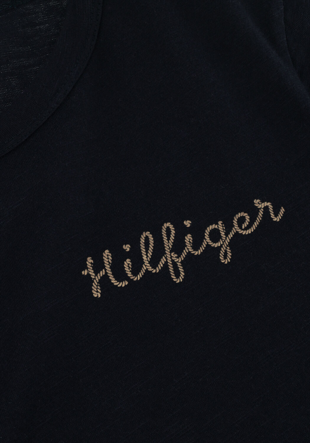 Dunkelblau TOMMY HILFIGER T-shirt SLIM GOLD HILFIGER C-NK SS - large