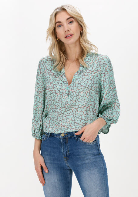 Grüne SUMMUM Blusen TOP BALLOON SLEEVES ALL OVER P - large