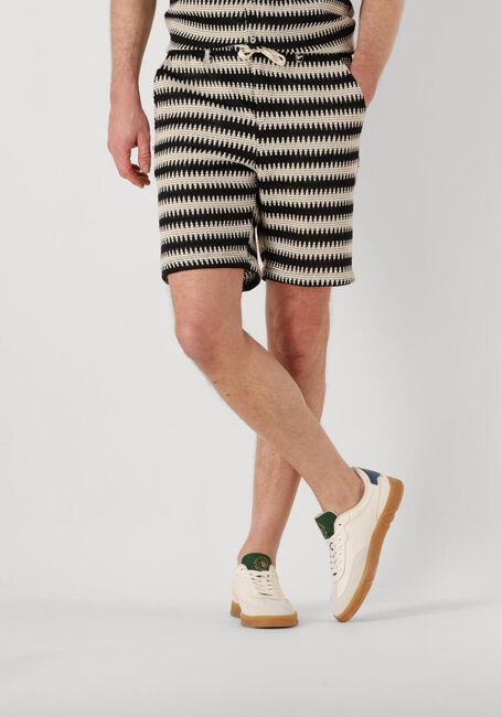 Ecru ANERKJENDT Kurze Hose AKJAN STRUC STRIPE SHORTS - large